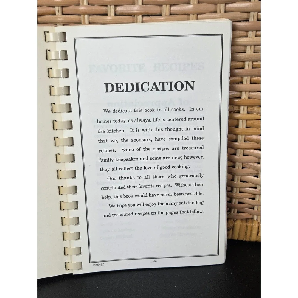 Gospel View Baptist Church Cookbook Recipe Book Dobson, NC